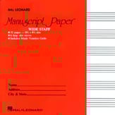 MANUSCRIPT PAPER WIDE STAFF